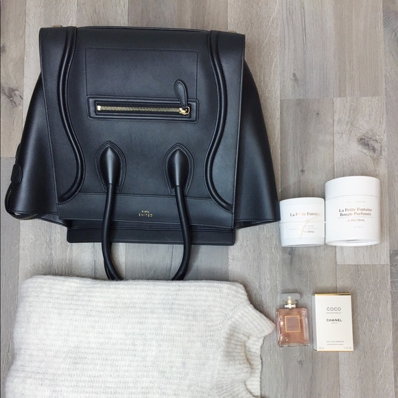 Celine Mini Luggage Handbag in Drummed Calfskin - Picture 3 of 8